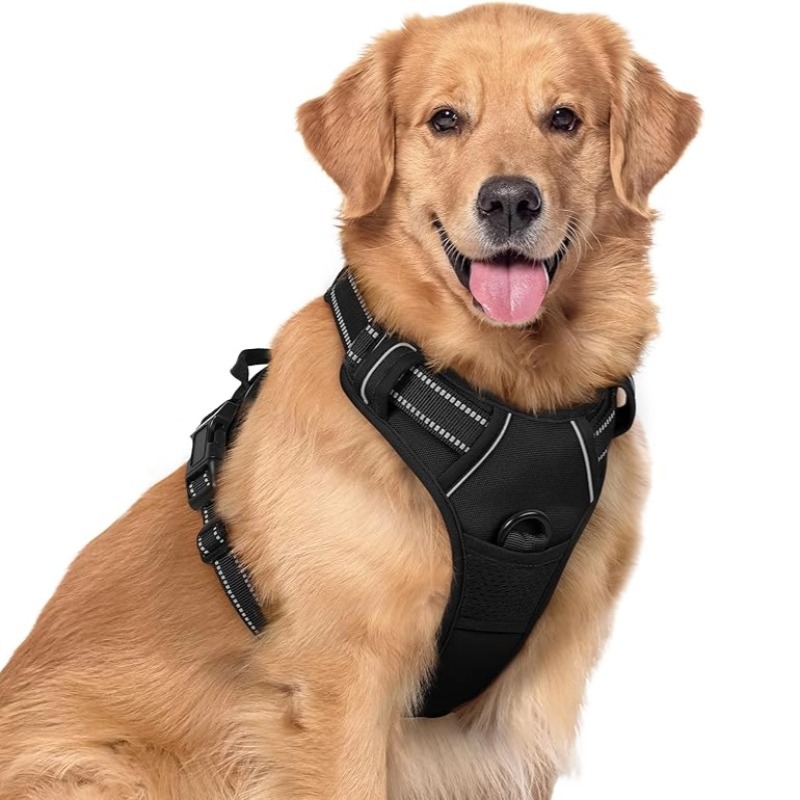 Corda de perro grande chaleco de pelo dorado correa de pecho anti-explosión Labrador Doberman cadena de cuerda de tracción de perro