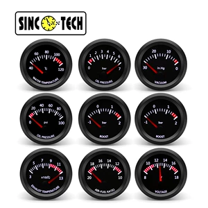 12V Car Modified Instrument 52mm Supercharged Water Temperature Oil Temperature Oil Pressure Voltage Air Fuel Meter Racing Instrument