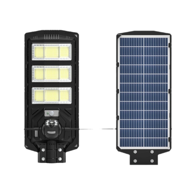 Farola solar, gran potencia, luz de jardín impermeable al aire libre, cámara de vigilancia, fábrica de visión nocturna de alta definición al por mayor