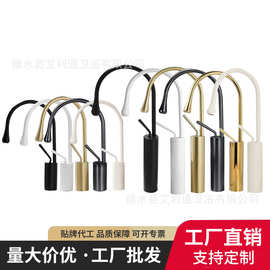 欧式冷热洗手盆水龙头厨房台盆洗脸盆黑色卫生间旋转水滴整套批发