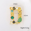 Fashionable high-end classic brooch from pearl with letters, clothing, accessory, pin, European style