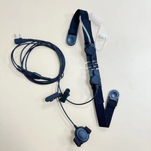 适用TK3207布袋伸缩消防 喉骨传导 手指PT防汗防尘对讲机耳机线