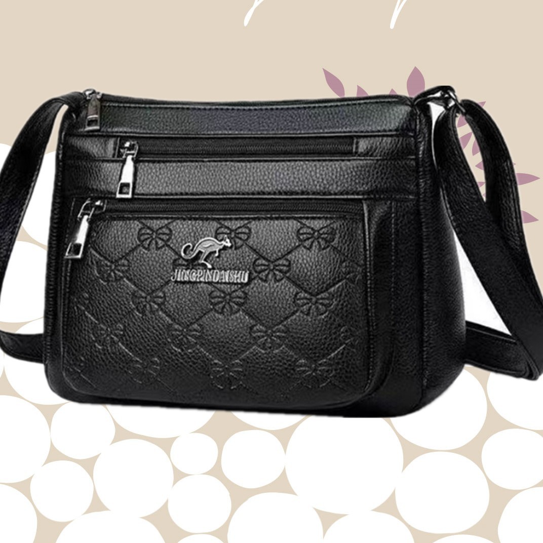 新款中年女包妈妈包PU包包女士中老年单肩斜挎包婆婆包