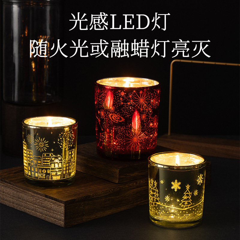 跨境爆款LED光感香薰蜡烛布置氛围时尚摆件浪漫香氛蜡烛礼物批发|undefined