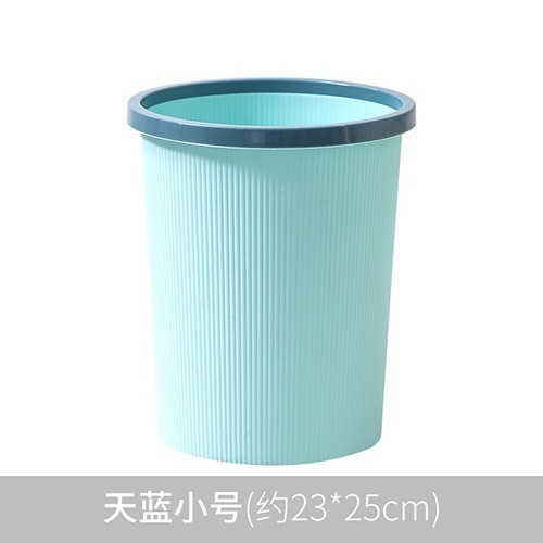 家庭用大型ゴミ箱キッチン浴室プラスチックシンプルごみかご圧輪無蓋客間厚ごみ筒|undefined