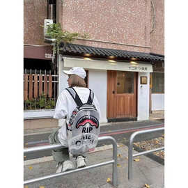 恶搞旅行透明男女SG鲨鱼休闲书包潮牌背包学生大大容量双肩包包邮