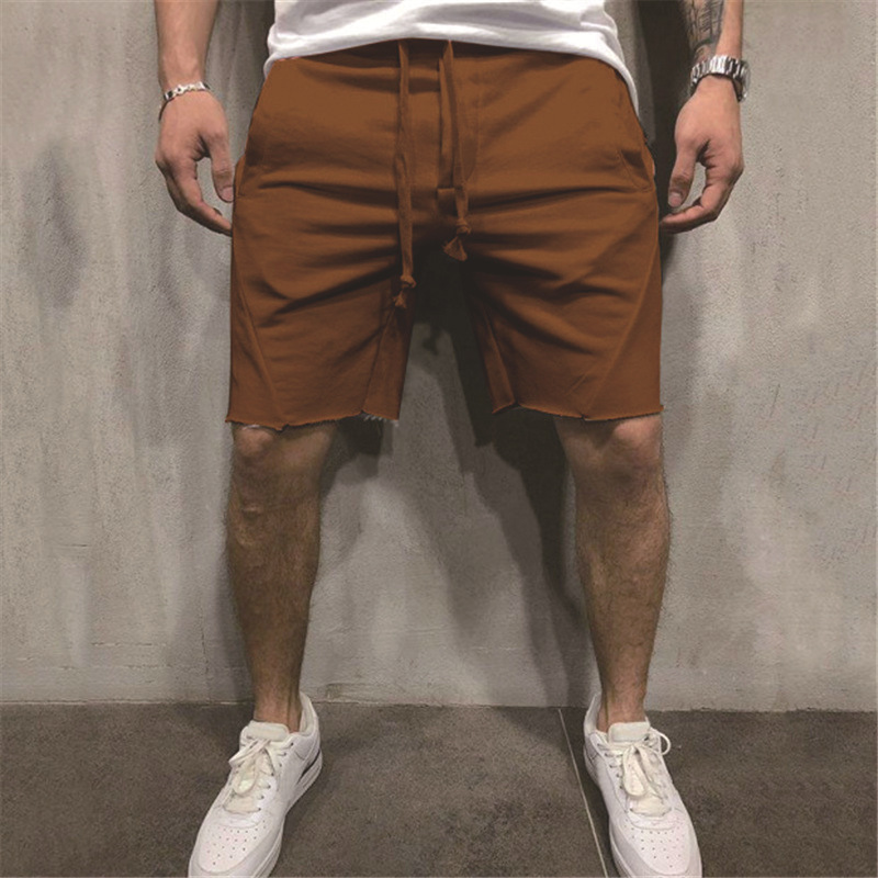 Solid Color Pattern Men's Solid Color Casual Sports Loose Men's Bottoms
