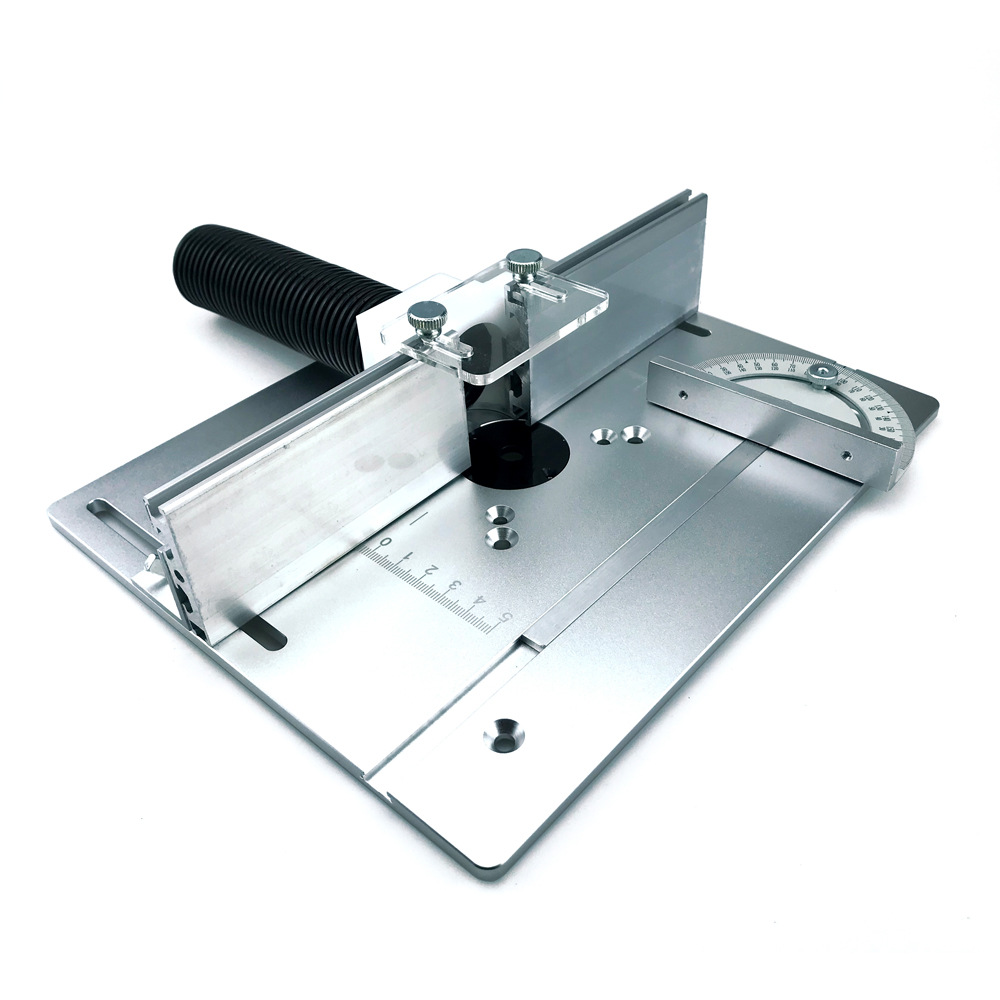 Aleación de aluminio máquina de grabado Flip plate (Plata)