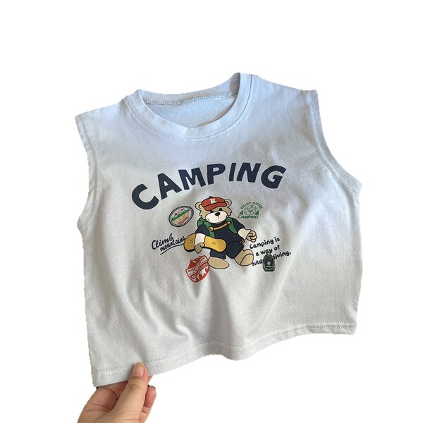 Children's summer thin cartoon T-shirt