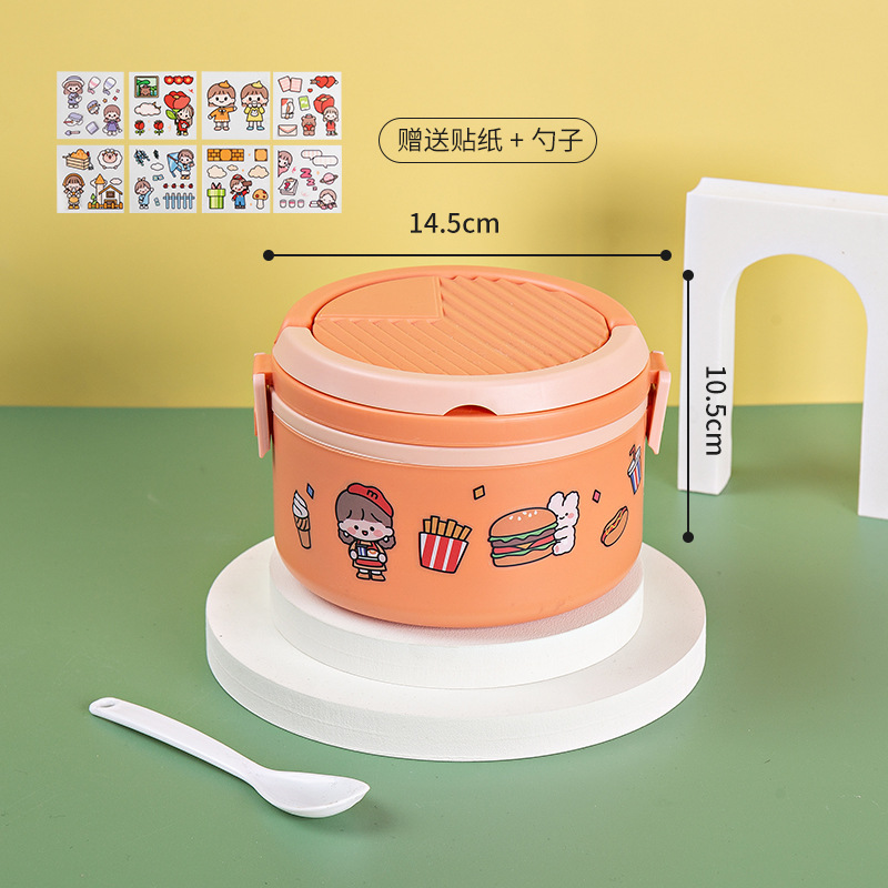 Suministro de fábrica caja de almuerzo de plástico de tres capas horno de microondas de grado alimenticio caja de almuerzo de calefacción trabajador de oficina estudiante caja de almuerzo