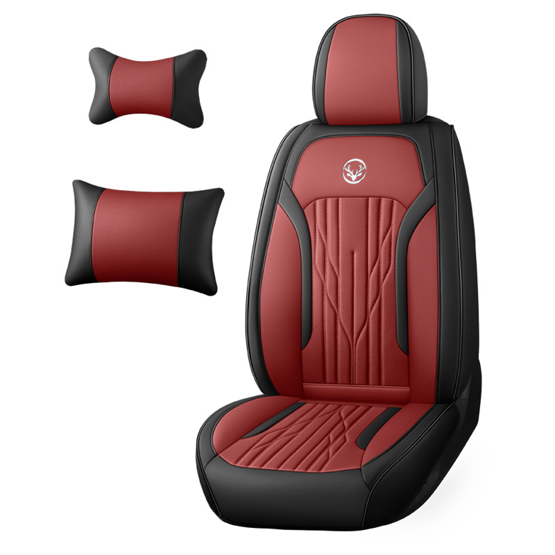 카시트 쿠션 사계절 유니버설 나파 가죽 올 인 클루 시크 커버 새로운 천공 가죽 통기성 시트 커버 공장 직접 판매