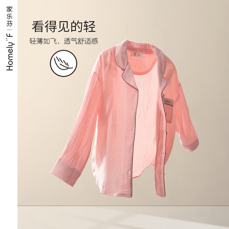 Pijamas de las mujeres de primavera y verano de manga larga 100% algodón de primavera y otoño delgada primavera desgaste del hogar de Las Mujeres