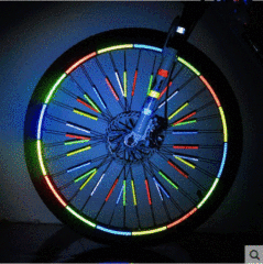 Colorful Spoke Bicycle Reflective Strips, Colorful Reflective Spokes, Fireworks Steel Strips, Reflective Card Strips, One Piece Shipping