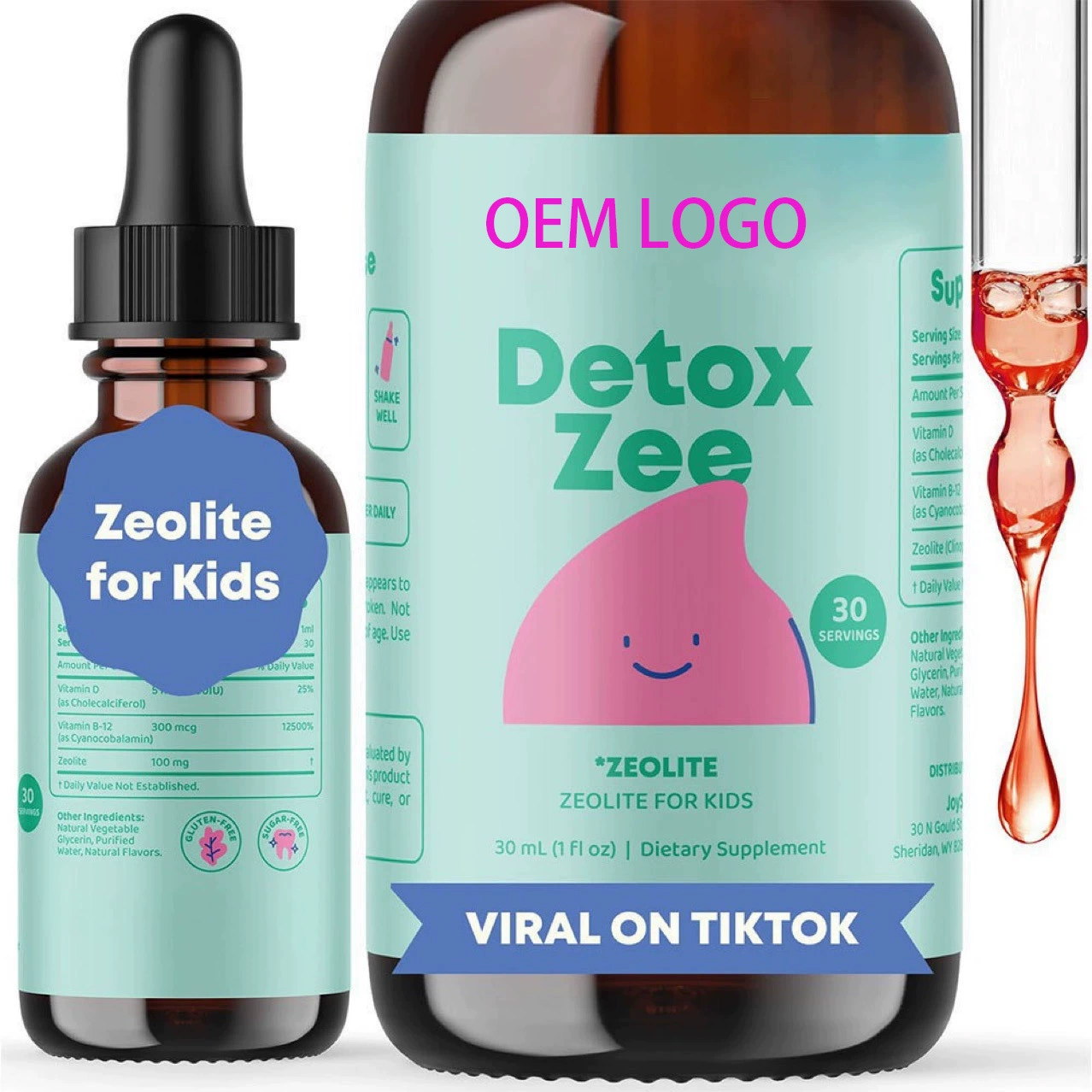Амазонка горячие продажи детей цеолит пробиотические капли Zeolite droplets Источник заводские прямые продажи