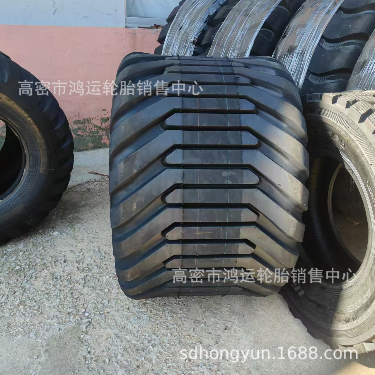 打捆机轮胎 710/50-22.5 农用捆草机宽体拖车轮胎700/45 50-22.5