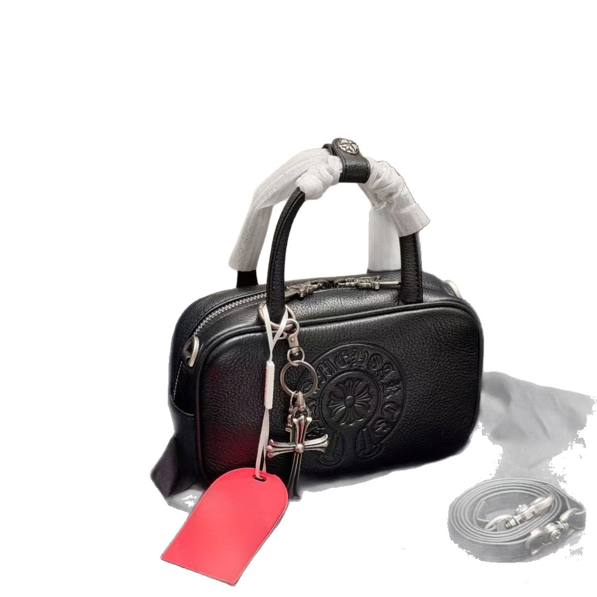 2025 Luxury Niche Handheld Crossbody Pillow Bag Top Grain Cowhide Leather Cross-Core Cross Bowling Bag For Women - Thumbnail 5