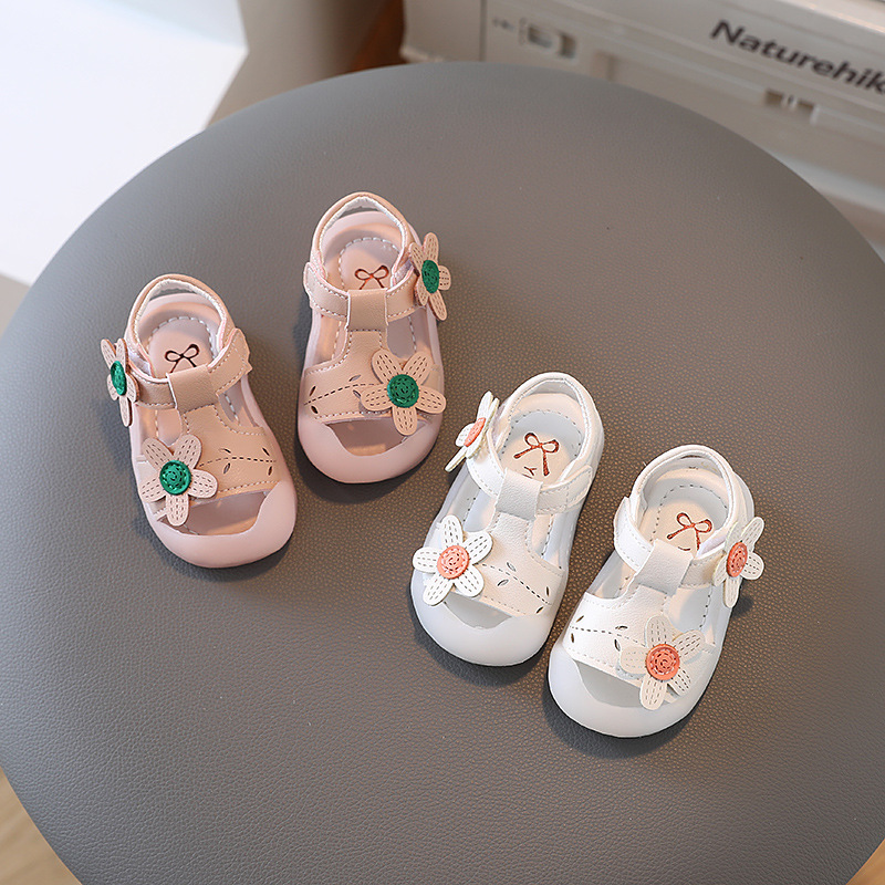 2022 nuovi sandali Baotou 1-2 anni suola morbida antiscivolo scarpe da bambino per bambine da passeggio_voghion.com