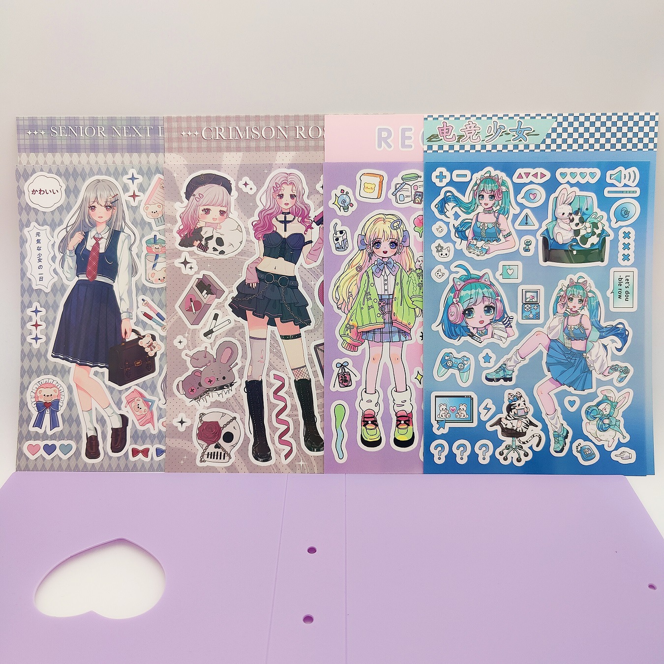 13g Weight 1 Piece Quantity Class, Learning, School Occasion Special Adhesive Sticker Material Cartoon Pattern Cute Style Original Korean Style Hand Account Cartoon Goo Card Stickers Wholesale Ins Cartoon Characters Cute Laser Goo Card Small Stickers 2