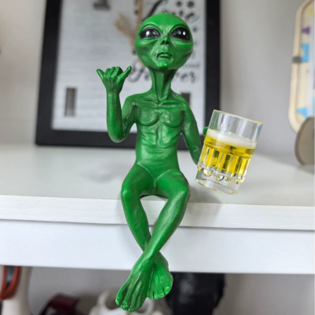 Украшение из смолы «инопланетянин» UFO для интерьера и сада, фигурка для дома