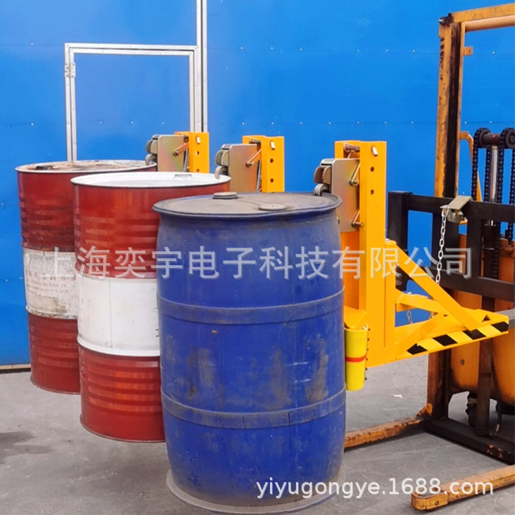 DG1500C单桶500公斤叉车专用三桶鹰嘴超重型夹桶器自动抓油桶夹具