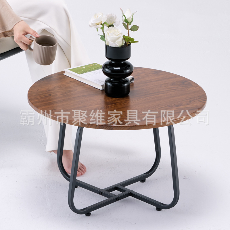 Mesa de té combinada de lujo minimalista de estilo japonés, anillo de año creativo, mesa de té nórdica, sofá pequeño, mesa de té de balcón
