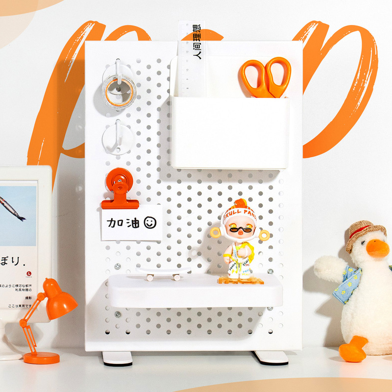 Non-silent collection of wrought iron desktop storage rack vertical display rack decorative display rack hole board non-perforated Non-silent collection of wrought iron desktop storage rack vertical display rack decorative display rack hole board non-perforated