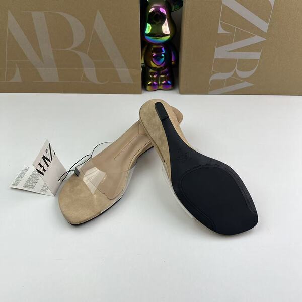 summer apricot fashionable sandals wedge heel