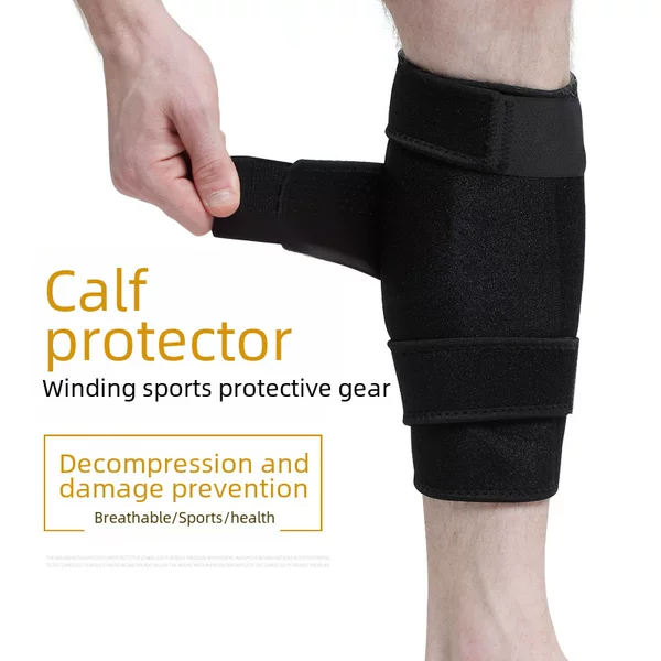 Wholesale Sports Calf Protectors, Football Straps, Knee Injury Protection Gear, Rubber Leg Guards, Anti-Slip Long Tube Protectors