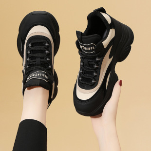 Wholesale Dad Shoes for Women 2025 Spring and Autumn New Sports Shoes Thick Sole Inner Heightening Versatile Women's Casual Shoes for Women