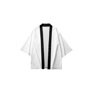 2023 Summer Kimono Cross BorDer Color Matching 3D PrinteD Three-point Shirt Taoist Robe CarDigan Loose Men Haori Delivery