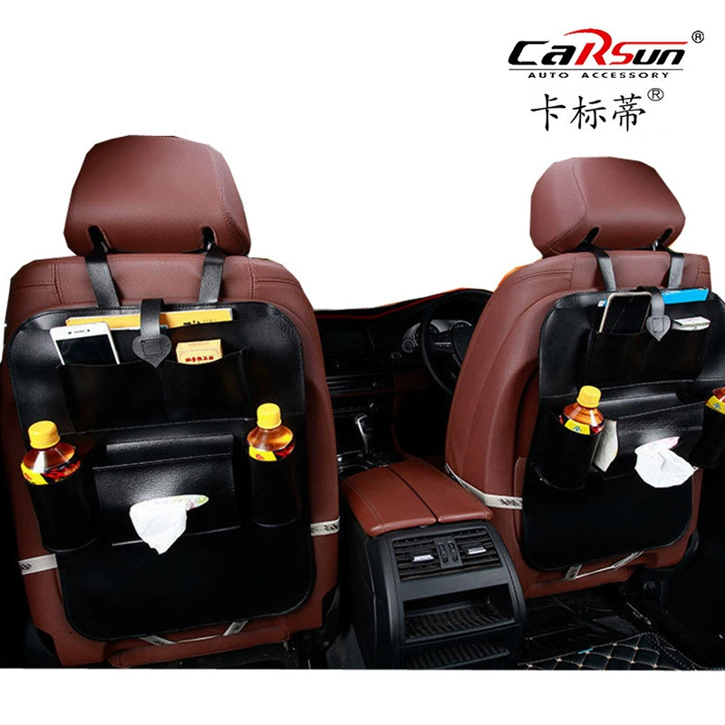 Односторонняя сумка для спинки автомобильного сиденья из искусственной кожи подвесная сумка для заднего сиденья, сумка для хранения, новая кожаная сумка для спинки сиденья