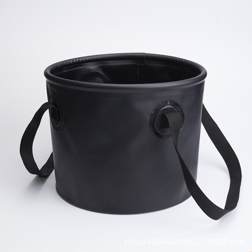Outdoor foldable water bucket portable camping picnic fishing multi-functional water storage thick durable waterproof storage bucket