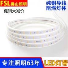 FSL佛山照明led灯带线防水客厅吊顶户外灯带带软霓虹灯条家用220v