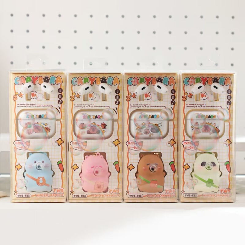 Tws-K22 Bluetooth Headset Cute Bubble Popping Silicone Protective Cover In-Ear Wireless Bluetooth Headset