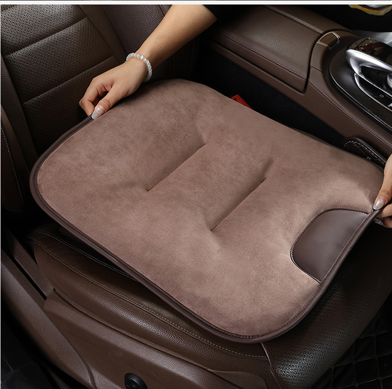 Suitable for Mercedes-Benz, Leapmotor, Xiaomi, and Bmw Car Seat Cushions, Winter High-End Suede Car Seat Cushions