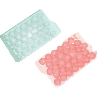 Round ball ice hockey mold with lid household ice mold Ice Box large capacity ice cube storage box Ice Cube box wholesale