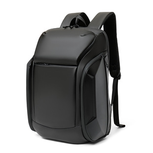 Cross-Border Men's New Large-Capacity High-End Light Luxury Motorcycle Style Pressure Shell Backpack Waterproof Stylish Computer Bag