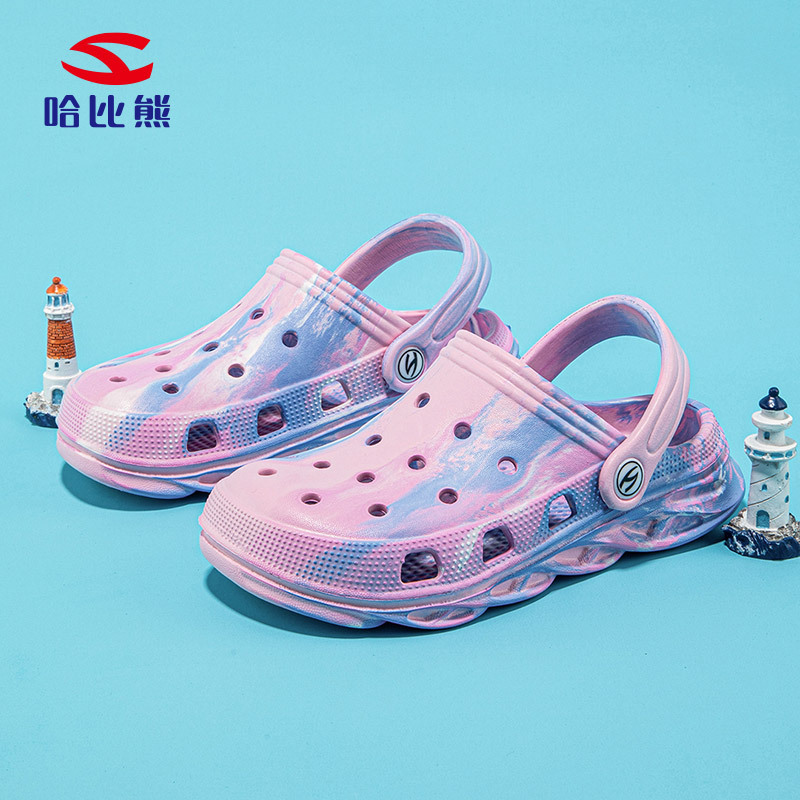 Zapatos para niños de Hobbit Bear Zapatillas para niños Zapatos con agujeros de eva 2024 Sandalias de verano para niñas Zapatos con agujeros de Baotou Zapatos para bebés