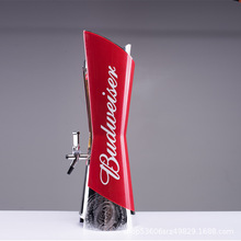 红色酒炮带logo啤酒桶带龙头Budweiser beer tower啤酒分酒器