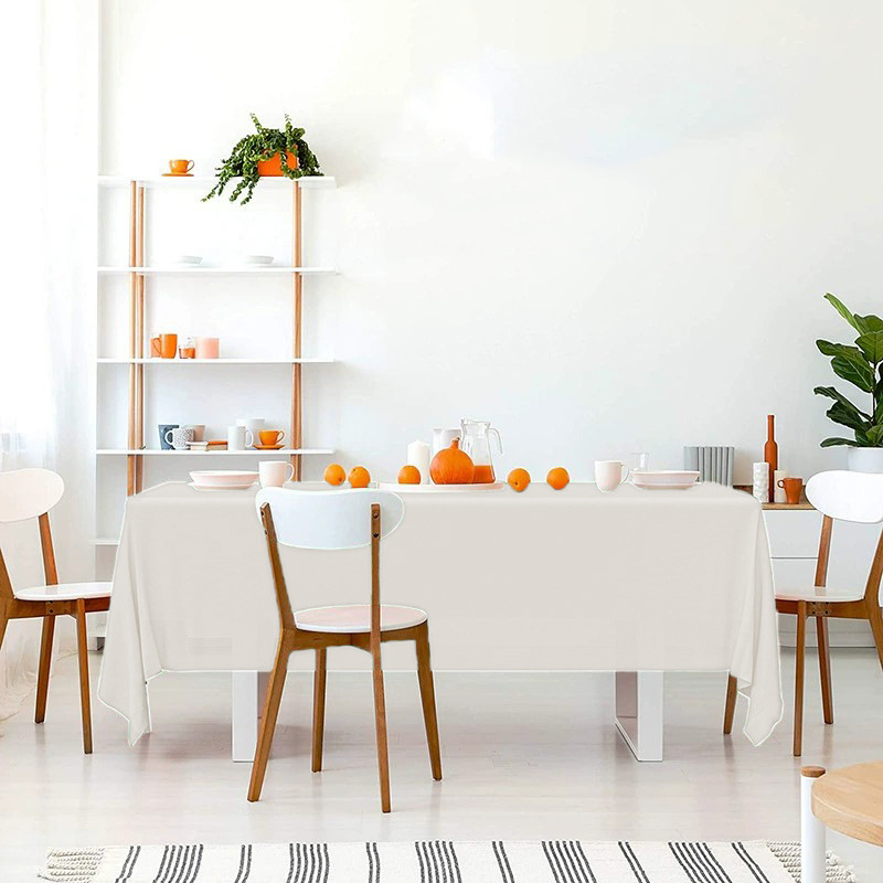 Mantel Desechable de Color Sólido, Mantel de Plástico PE Impermeable y Resistente al Aceite, Engrosado, para Hotel, Hogar, Fiesta, Venta al por Mayor, Mesa de Comedor