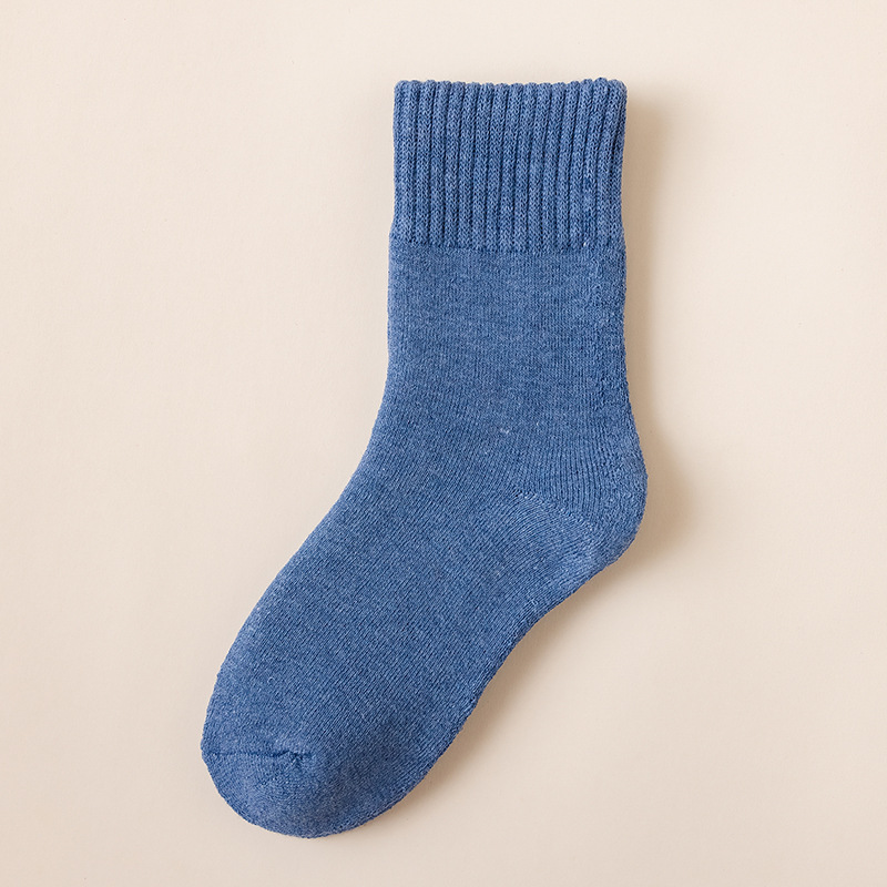 Calcetines de la mitad de la pantorrilla de las mujeres calcetines de invierno forrados de lana engrosada calcetines de Terry calcetines de piso cálido calcetines de toalla de mujer descuento del mercado al por mayor