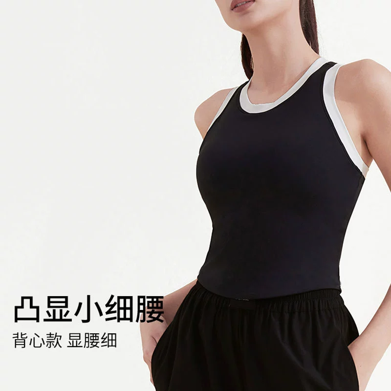 Одежда для йоги без рукавов, спортивный жилет, Женский цельный противоударный тренировочный бюстгальтер для бега, топ, нижнее белье для фитнеса, лето