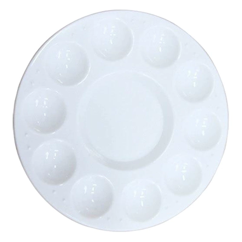 Высококачественная палитра с 10 отверстиями, круглая палитра 17 см, большая полипропиленовая палитра, большая палитра, поставка производителя