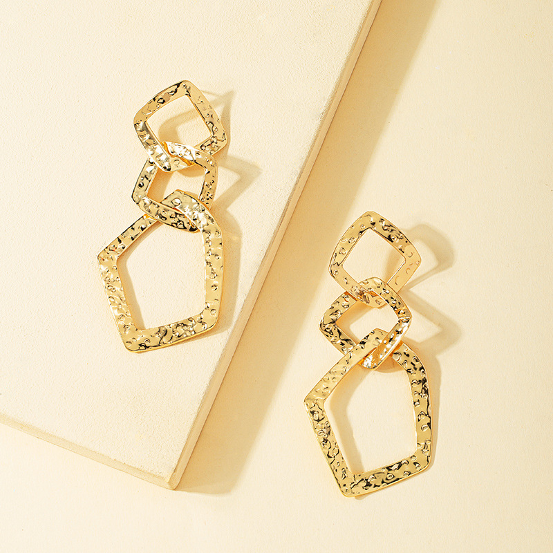 Ins Style Luxurious Lady Geometric Alloy Women's Earrings display picture 3
