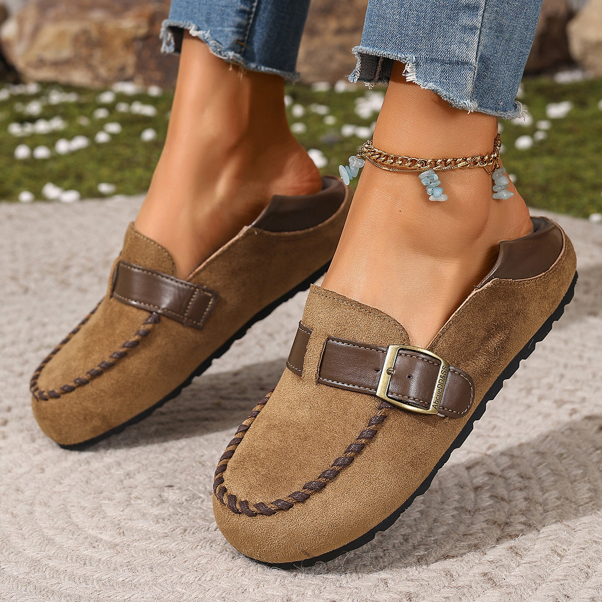 Dames instappers in grote maten, volledig bedekkende stijl, comfortabele schoenen voor de herfst_voghion.com