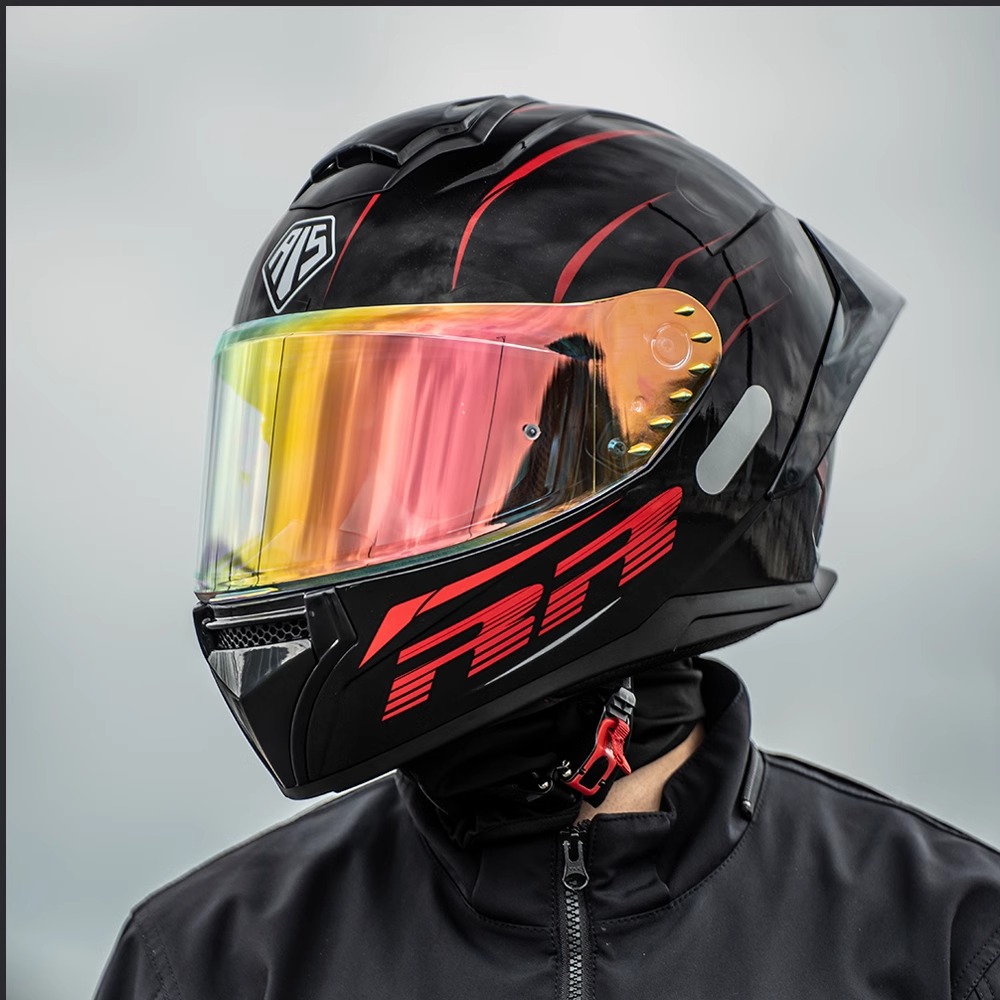 Casco Lion masculino motocicleta casco completo locomotora de defensa femenina cuatro estaciones casco de montaje universal 3C certificado gran cola