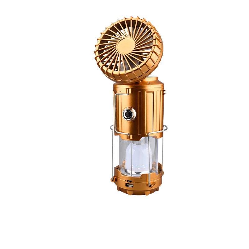 lámpara solar multifuncional LED ventilador recargable lámpara de camping lámpara de emergencia solar USB lámpara exterior lámpara de camping