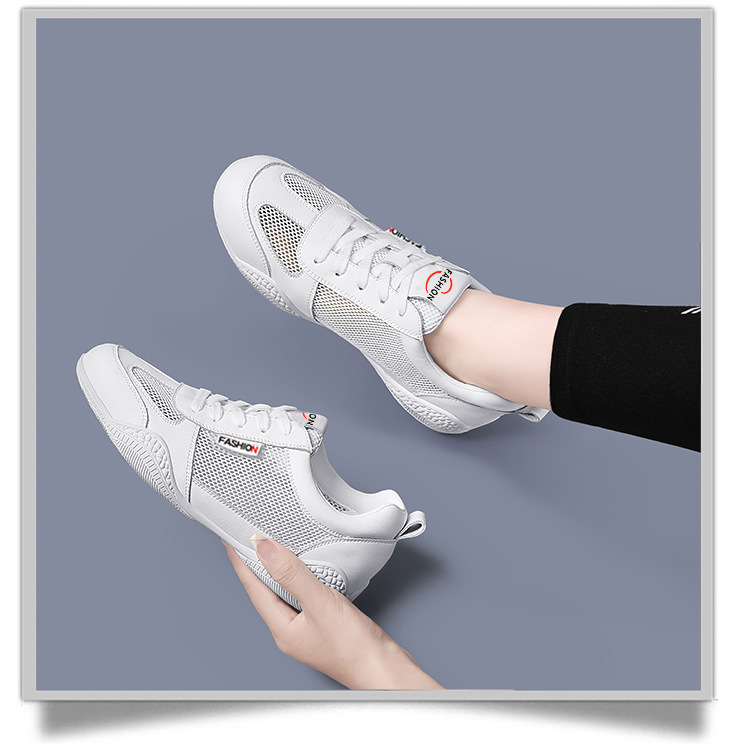 Giày sneaker nữ da thật lưới thoáng khí đế mềm phong cách cổ điển gót 2.5 cm — L 58219m Mẫu lưới thoáng khí màu xám/chiều cao gót 2.5cm, L58219 mẫu lưới thoáng khí màu hồng/chiều cao gót 2.5cm, L58219 lưới đen thoáng khí/mẫu cao gót 2.5cm, L58219 lưới trắng thoáng khí/mẫu chiều cao gót 2.5cm chi tiết 7