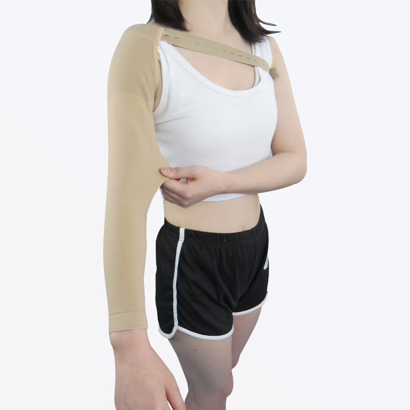 Ventas directas transfronterizas de la fábrica con cordón linfa clasificación médico brazo guardia recortada tejido elástico transpirable en stock