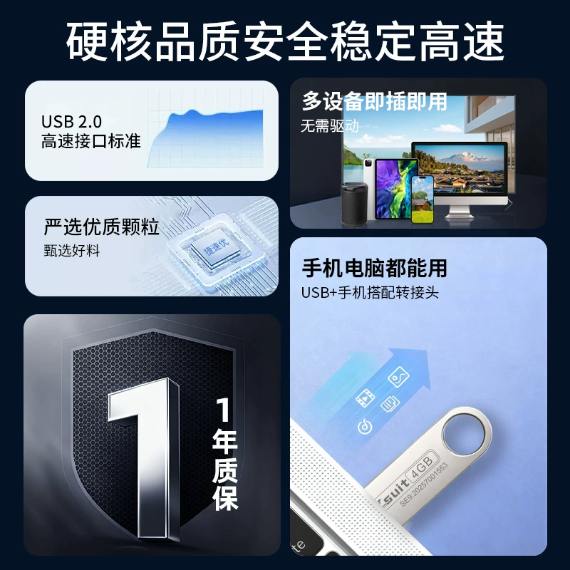 Металлический USB флеш-накопитель, мобильный телефон, ноутбук, большой объём памяти, 64ГБ, 32ГБ
